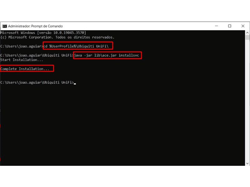 Instalação Java via CMD