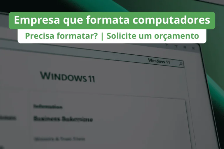 Empresa que formata computadores para Windows 11