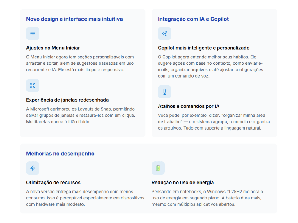 Novidades Graficas Windows 11 25h2