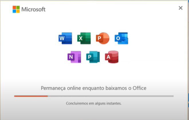 Progresso Instalacao Office