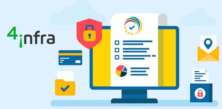 imagem de computador ilustrativa mostrando documentos e cadeados para artigo sobre o que é endpoint